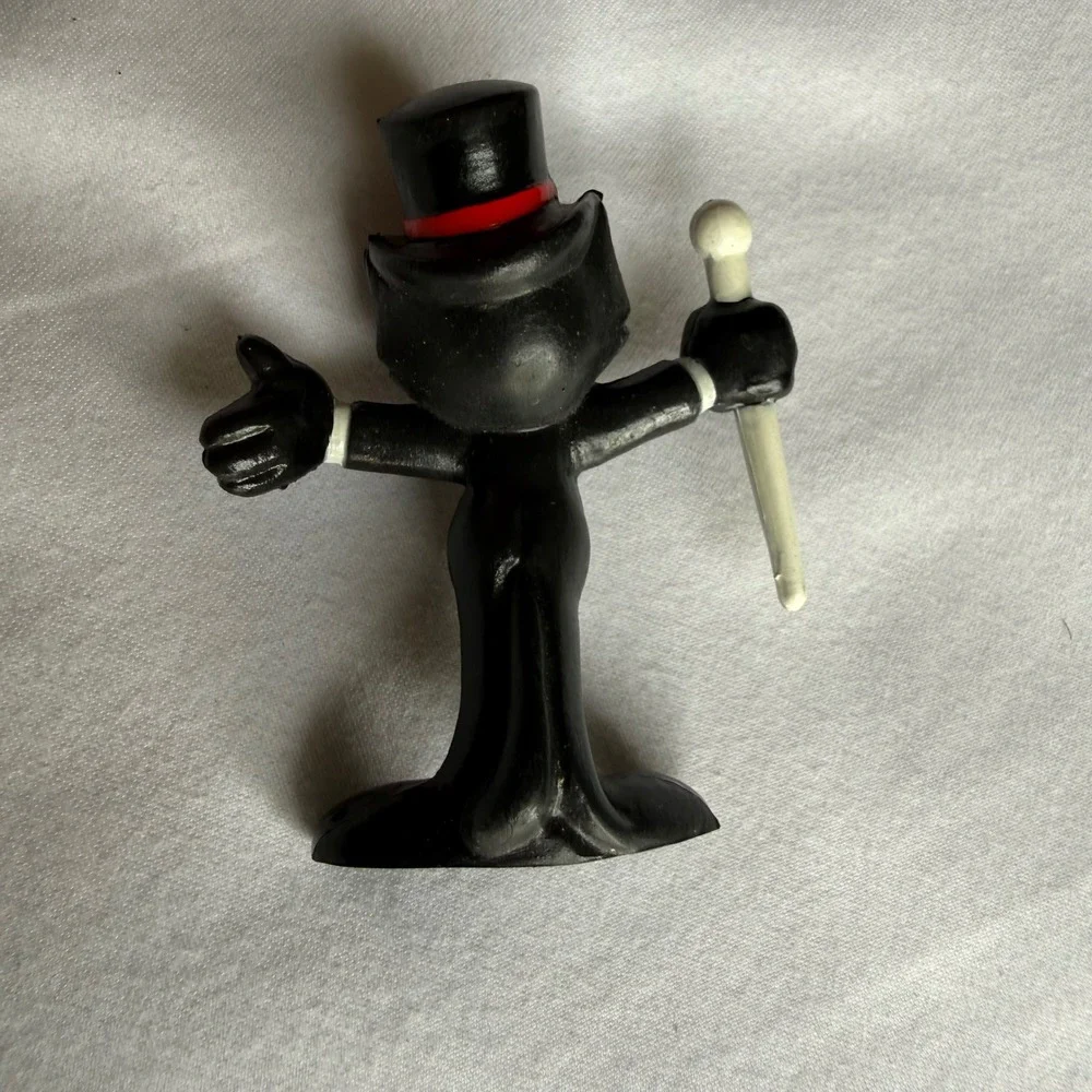 Vintage 1989 Applause Felix the Cat Tuxedo Top Hat PVC Figure Toy Collectible